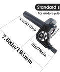 Seven Eighths Inch CNC Aluminum Quick Twister Throttle Grip With Cable dimensions for dirt bikes and ATVs