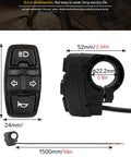 3 In 1 Ebike Light And Horn Switch With Turn Signal For Electric Bikes And Scooters Headlight On Off Control Pro Grade Ride Ready DK336