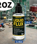 2oz Liquid Solder Flux Dropper Water Based No Clean Lead Free For Electronics And Stained Glass Soldering Wettability Boost