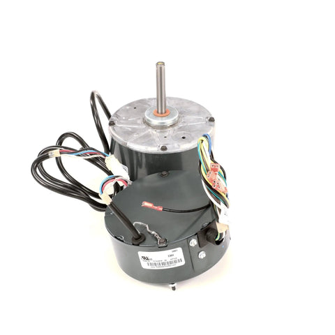 Condenser Motor.033 1100 Cweos 230-1 S1-02546852000 OEM Replacement Part for HVAC systems, featuring wiring and mounting base.