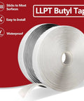 Heavy Duty White Butyl Tape 1 Inch By 33 Feet Built Tough Leakproof Sealant For RV Windows Glass Boats Roofs Pipes Patching