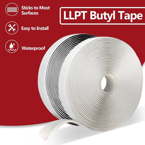 Heavy Duty White Butyl Tape 1 Inch By 33 Feet Built Tough Leakproof Sealant For RV Windows Glass Boats Roofs Pipes Patching