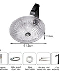 Modern Round Countertop Basin Crafted From Shatterproof Tempered Glass With Quick Pop Up Drain, 41.5cm diameter, chic bar sink.