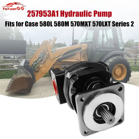 Hella Smooth Hydraulic Pump Quick Swap Fit For Case Backhoe 580L 580M 570MXT 570LXT And New Holland LV80 U80 Replaces 257953A1 47362917 Built Tough For Daily Rig Grind