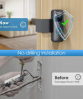 All Metal Anti Theft Doorbell Mount For Blink Video Doorbell 1st Gen Not For 2nd Gen No Drill Installation durable stainless cover