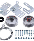 7Foot Garage Door Torsion Spring Kit With Heavy Duty Cables And Aluminum Drums For Extension Systems Center Bracket Included