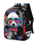 Personalized Dope Panda Backpack With Custom Name For Work And Travel College 16 Inch Laptop Bag Large Daypack With Padded Sleeve