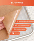 4 Pack 14x14 Inch Silicone Dehydrator Trays With Raised Lip Edge Nonstick Sheets peelable from metal tray