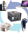 Powerful 3000W Auto Step Up And Step Down Voltage Transformer Converter 110 220V with universal AC sockets and US outlets