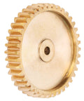 Brass Spur Gear With 40 Tooth For Servo 25 Tooth Spline Mod 0.8 Industrial Robot Part 4305 0025 0040, side view