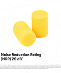 Premium Foam Ear Plugs For Noise Reduction With Super Comfy Fit Disposable 200 Pairs Regular Size Roll Down Uncorded NRR 29 dB ANSI