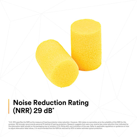 Premium Foam Ear Plugs For Noise Reduction With Super Comfy Fit Disposable 200 Pairs Regular Size Roll Down Uncorded NRR 29 dB ANSI