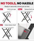 Foldable Outdoor Grill Table And Prep Station With Pizza Oven Base And Griddle Stand setup steps
