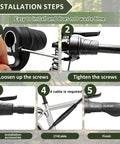 Half Twist Ebike Throttle Grip With Waterproof Three Pin Plug For Electric Scooters And Motorcycles Precision Acceleration Control installation steps