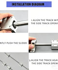 Installation steps for 2 Pack 8mm x 350mm Linear Motion Rail Slide Guide Kit with 4 SCS8UU Bearings and SK8 Rail Supports.