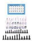 Mini Phillips Head Self-Tapping Screws Kit For Glasses Watches And Clocks Carbon Steel Black Oxide Ultra Handy 1440 Pieces Assorted Sizes