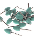 20 Pcs 8mm Rubber Polishing Burr Point Bits for Rotary Tools with 1/8 Inch Shank, ideal for jewelry and crafts