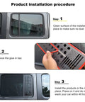 US Flag Aluminum Alloy Rear Door Window Decal Kit For Jeep Wrangler JL Unlimited 4 Door 2018 2019 2020 2021 2022 2023 2024 And Gladiator JT installation steps