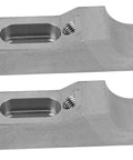 Low Profile Side Clamp Vise Set 2Pcs With Arc Shaped M8 Clamping Jaw S136H Die Steel Construction For Milling CNC Machines