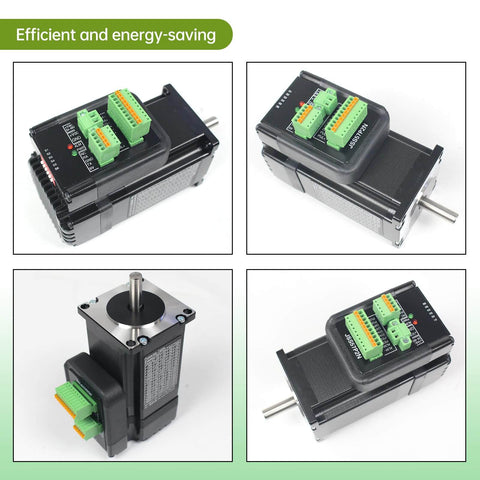 Nema23 Closed Loop Stepper Motor with Integrated Digital Hybrid Servo Drive System, 2 Nm Torque