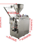 Built Like A Tank Stainless Steel Automatic Filling Machine For Thick Pastes And Thin Liquids Smooth Pneumatic Action, 55.5in height.