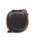 Slim Laser Tape Measure Case Tailored For Prexiso Lexivon And General Tool LTM1, black with orange trim, compact design.