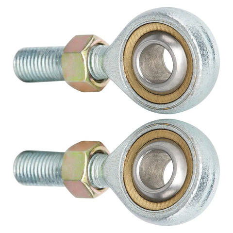 M10 Beefy Heavy Duty Rod End Bearing 10mm Bore Left Right Hand Thread Self Lubricating Ball Joint Heim Joint With Jam Nuts For ATV Quad Buggy Go Kart Drift Trike Golf Cart 4 Wheelers, pair