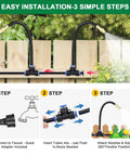 Drip Irrigation System Upgrade Kit With 100 Feet Of One Quarter Inch Tubing And 24 Adjustable Copper Nozzles installation steps