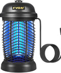 High Voltage Outdoor Bug Zapper 4200V Electric Insect Killer For Mosquitoes Flies Gnats And Wasps, Indoor Outdoor Use, ABS Plastic Black