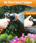 Person holding Portable 120W 12V Electric Pressure Washer Pump With 80 PSI Output And 10 Jet Nozzles watering plants