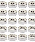 Alt Tag: 626ZZ Deep Groove Ball Bearings Set, 20 Pack, Double Shielded Carbon Steel Bearings in 6mm Bore, 19mm Outer Diameter view