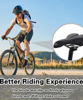 Aluminum Alloy Bike Seat Clamp Universal Post Clamp Replacement For Mountain And Road Bikes, shown holding saddle securely