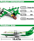 Awesome City Cargo Plane Building Set With Car And Movable Ladder 383 Blocks Cargo Tray And Airport Stairs Compatible With Lego Plane Sets Realistic Model Toys