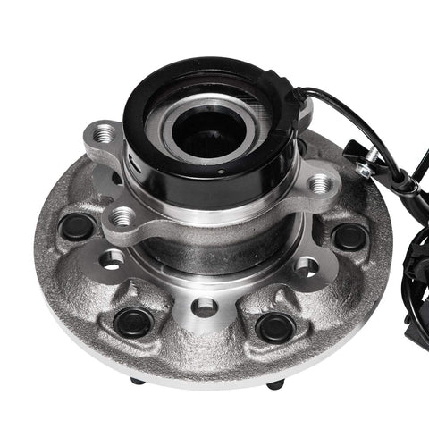Front view of Front Right Wheel Hub And Bearing Assembly For 2004 2005 2006 2007 2008 Chevrolet Colorado GMC Canyon Isuzu I 350 I 370 4WD With ABS Six Lug AUQDD 515111 Replacement