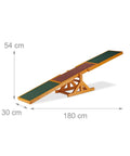 Durable Wooden Dog Seesaw For Training And Agility Suits Big And Small Breeds With A Stable Pinewood Frame And Non Slip Rubber Coating