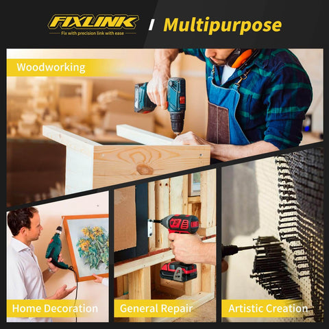 Multipurpose tool used for woodworking, home decoration, general repair, and artistic creation, showcasing versatility.