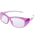 Purple 0.75mm Pb Lead X Ray Safety Glasses With Anti Reflective Fog Free Lenses, Nylon Frame
