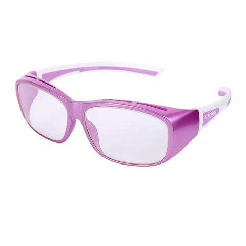 Purple 0.75mm Pb Lead X Ray Safety Glasses With Anti Reflective Fog Free Lenses, Nylon Frame