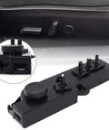 Direct Fit Power Seat Control Switch Replacement For Tesla Model 3 And Model Y 2017 To 2022, black ABS control panel.