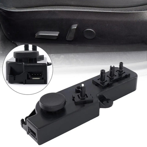 Direct Fit Power Seat Control Switch Replacement For Tesla Model 3 And Model Y 2017 To 2022, black ABS control panel.