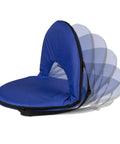 Go Anywhere Camping Chair With Padded Seat And Backrest Adjustable And Ultra Portable Lightweight Blue Alloy Steel Frame