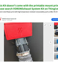 Voron 2.4 R2 Filament Fume Extraction Kit With Retractable Exhaust Hose And 6038 Ventilation Fan detail close-up