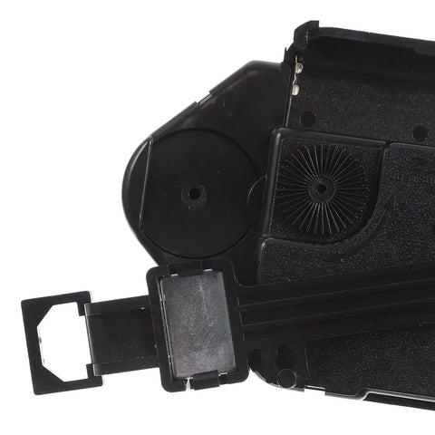 Close-up of Clock Movement With Pendulum Silent No Tick Mute Mechanism Replacement Kit Black Plastic DIY Wall Clock Parts
