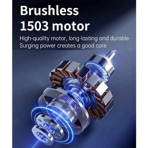 Detailed image of brushless 1503 motor for RC Jet Boat Remote Control Watercraft For Lake Or Pool Top Speed 8 Kmh 1 By 12 Scale 2.4Ghz 4CH