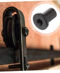 5 Pack Barn Door Track Spacers For Sliding Barn Door Hardware Adjustable Wall Mount Spacers close-up view