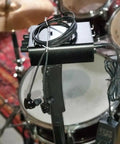 S1 Personal In-Ear Monitor Headphone Amplifier for Drummers, Keyboardists, Guitarists, Vocalists and Bass Players on drum kit stand