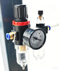 Heavy Duty Pneumatic Pipe Cutter For 0.78 To 3.94 Inch Round And Square Metal Tubes 220V pressure regulator close-up