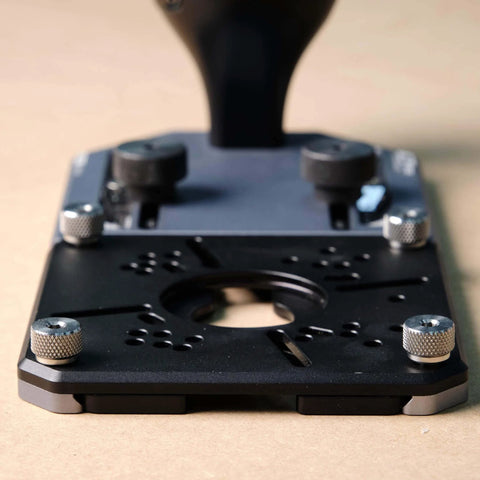 10 In 1 Trim Router Jig for Circle Cutting and Edge Guide Mortise and Rabbet Trimming Multi Function Router Base close-up