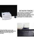 Kickin Out Frosty Air Heavy Duty Industrial Evaporative Cooler 22500 BTU 220V Portable Air Conditioner fan with a large 8L water tank.