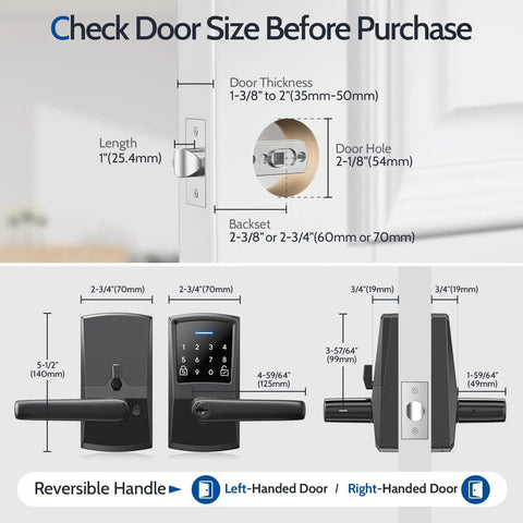 Top Shelf Keyless Entry Door Lock With Backlit Numeric Pad And Rock Solid Handle, Digital Code Access For Front Doors, Heavy Duty Aluminum Build With Weather Proof Coating And Easy As Pie Setup To Keep Your Place Dead Nuts Secure